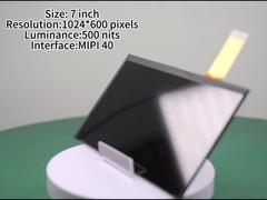 7 inch IPS-LCD-scherm met 1024*600 pixels Lichtsterkte 500 nits Buiten Hoog Helderheidsscherm met M