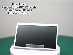 5 inch Sun-readable LCD-scherm met 480*272 pixels Helderheid 500nits Hoge helderheid Scherm RGB Int